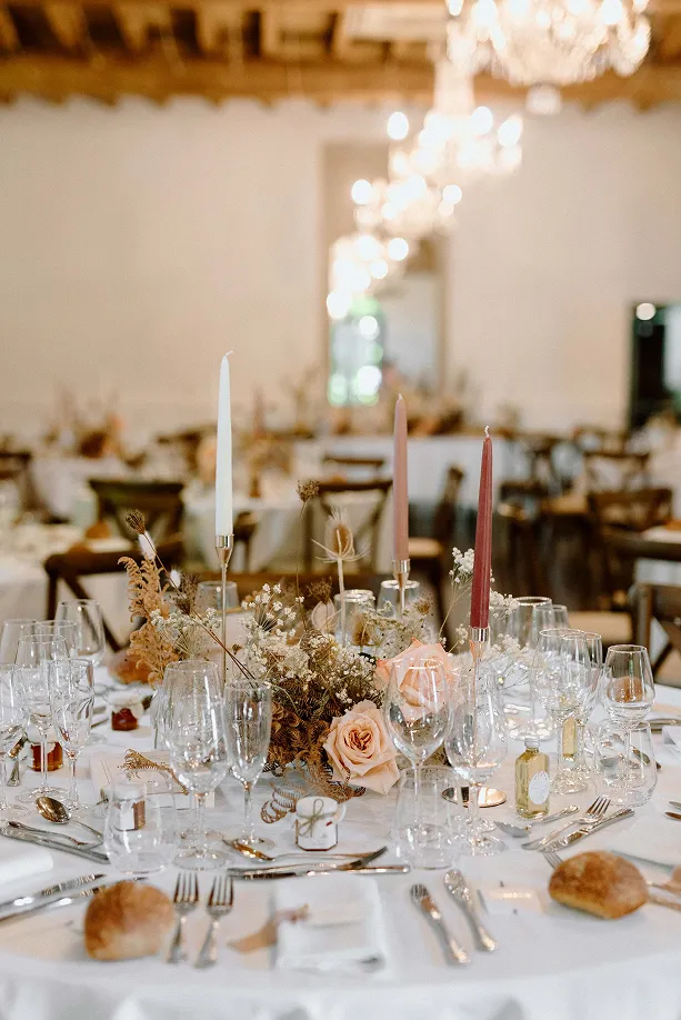 une table de mariée très artistique